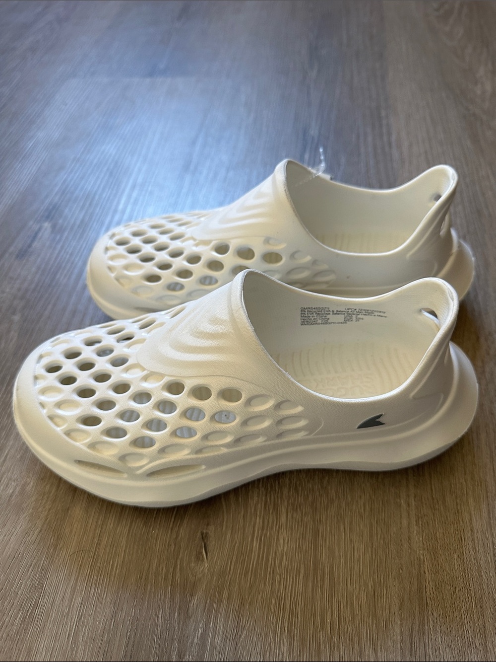 Kids White Slip-On Ventilated Water Shoes